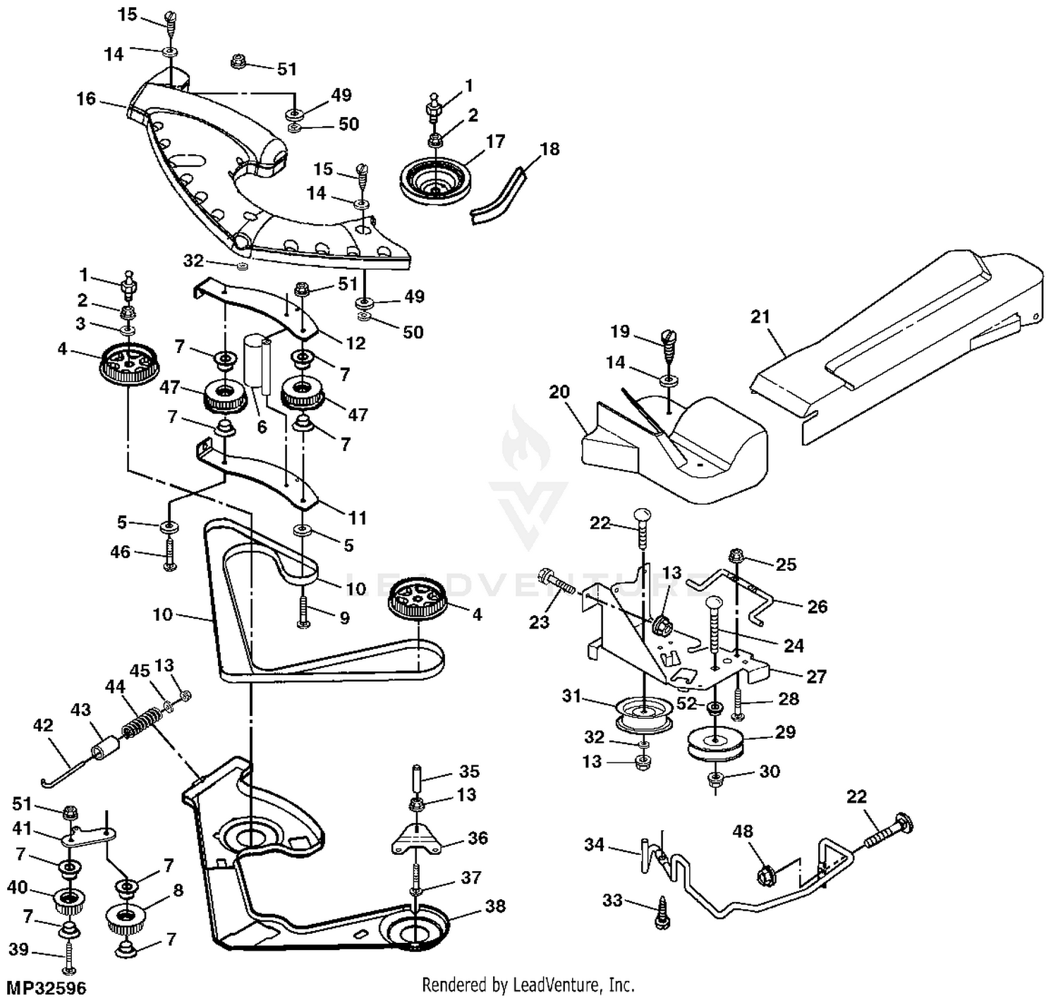 John deere 180 deck belt diagram sale