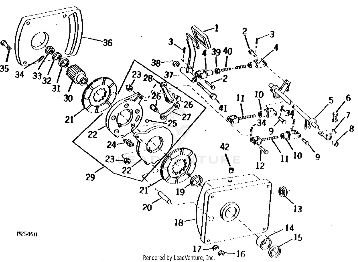 John deere discount 125 mower parts