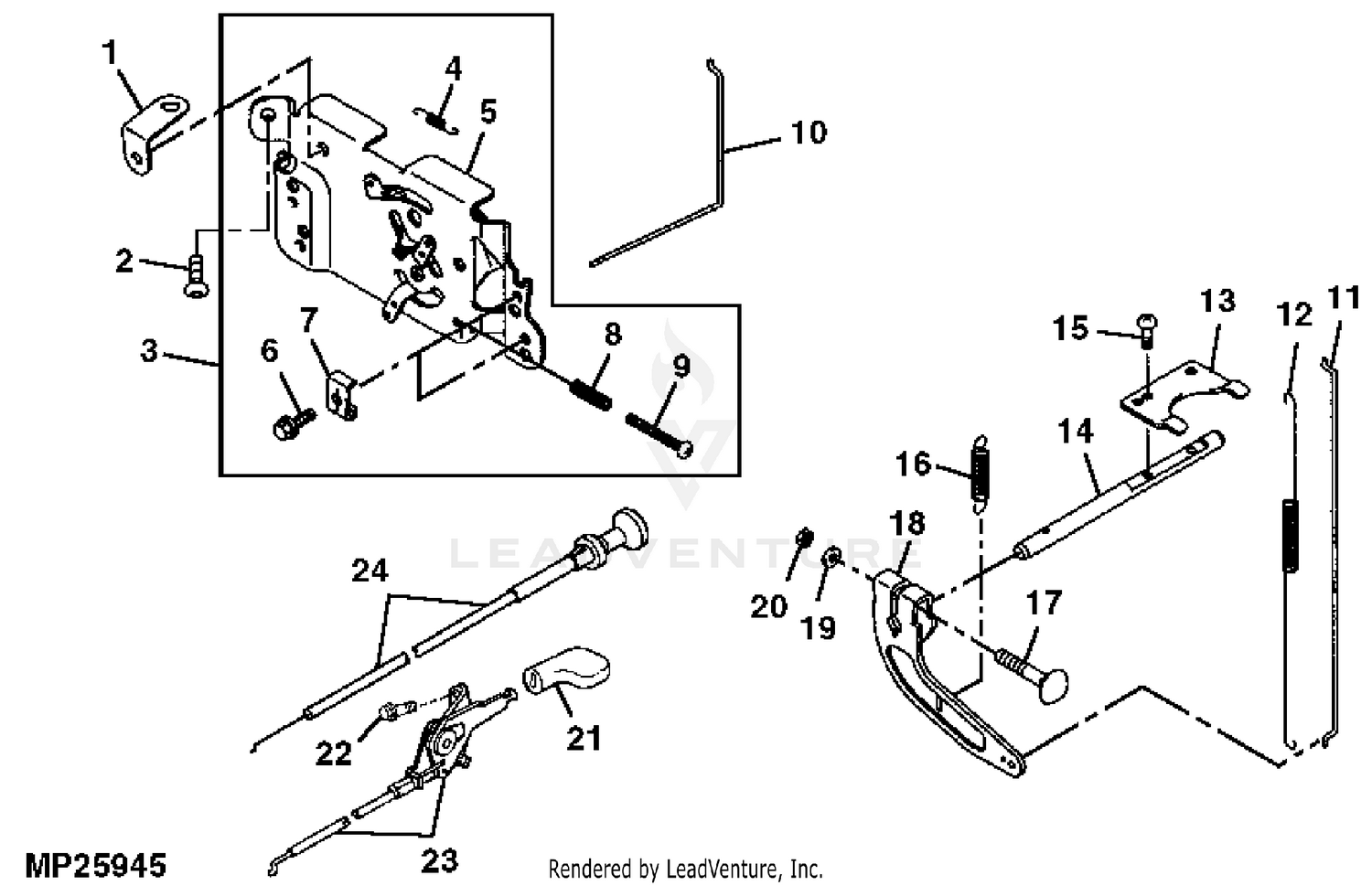 John deere lt180 48 inch mower deck discount parts