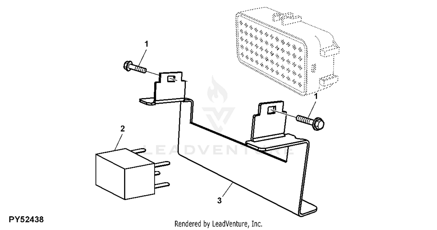 John Deere ELECTRICAL BRACKET, FUSE BOX (5303)