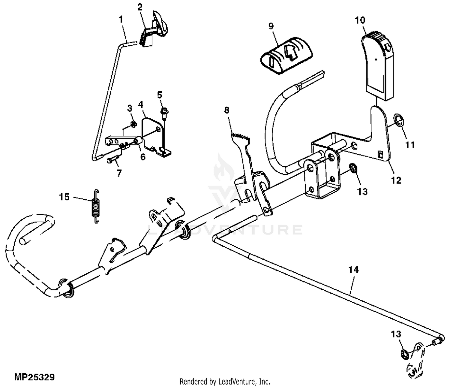 Yard Garden And Outdoor Living John Deere Sabre Enhanced Reverse Pedal