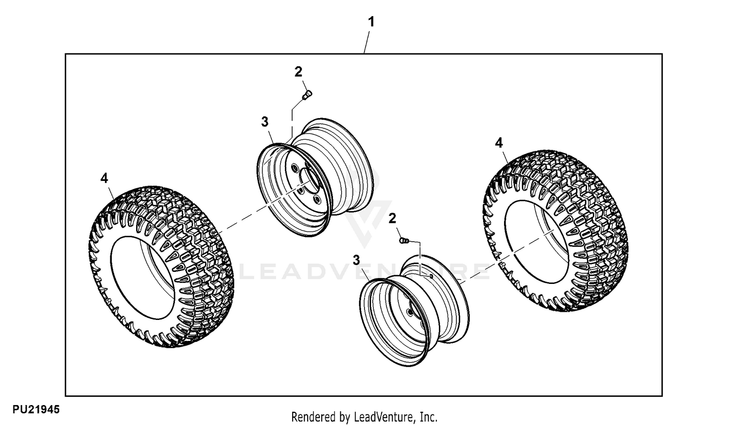 John Deere Wheels And Sheet Metal Front Wheel,, 45% OFF