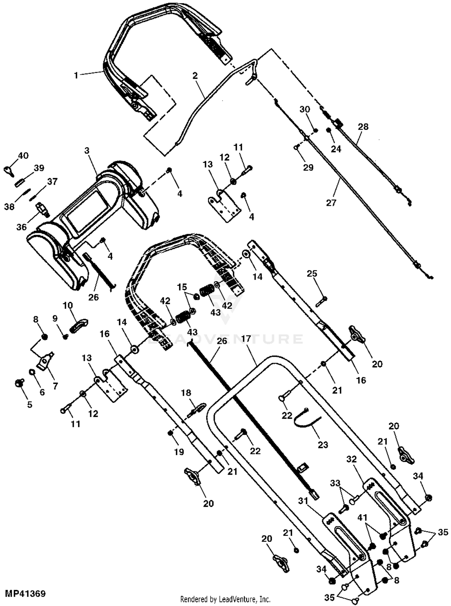 John deere walk best sale behind lawn mower parts