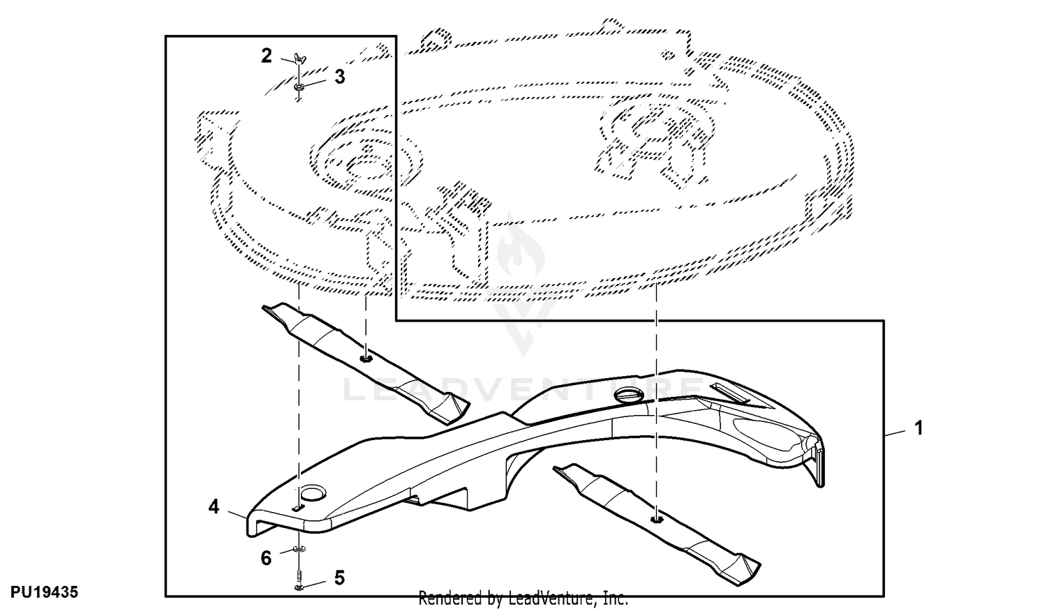 John Deere Original Equipment Mulch Panel #M120965 John Deere Original Equipment Mulch Panel #M120965
