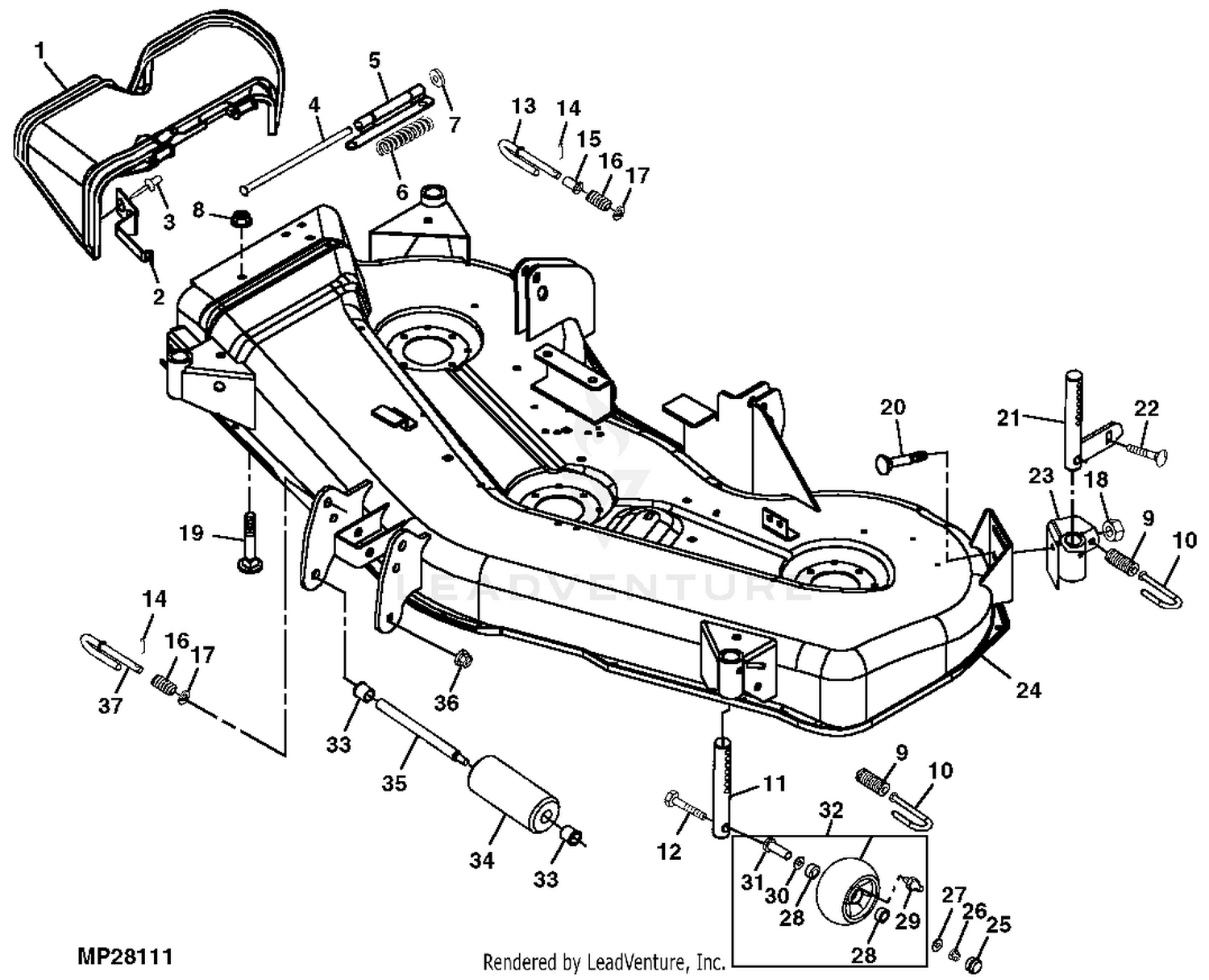 John deere 54 mower deck wheels sale