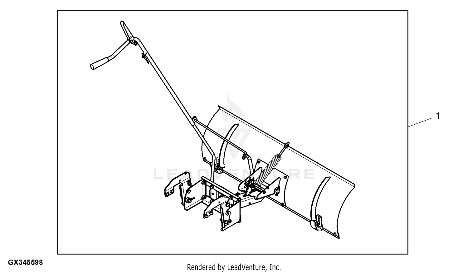 John deere outlet e120 snow plow