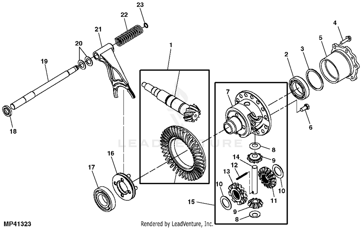 John deere riding mower deals with locking differential