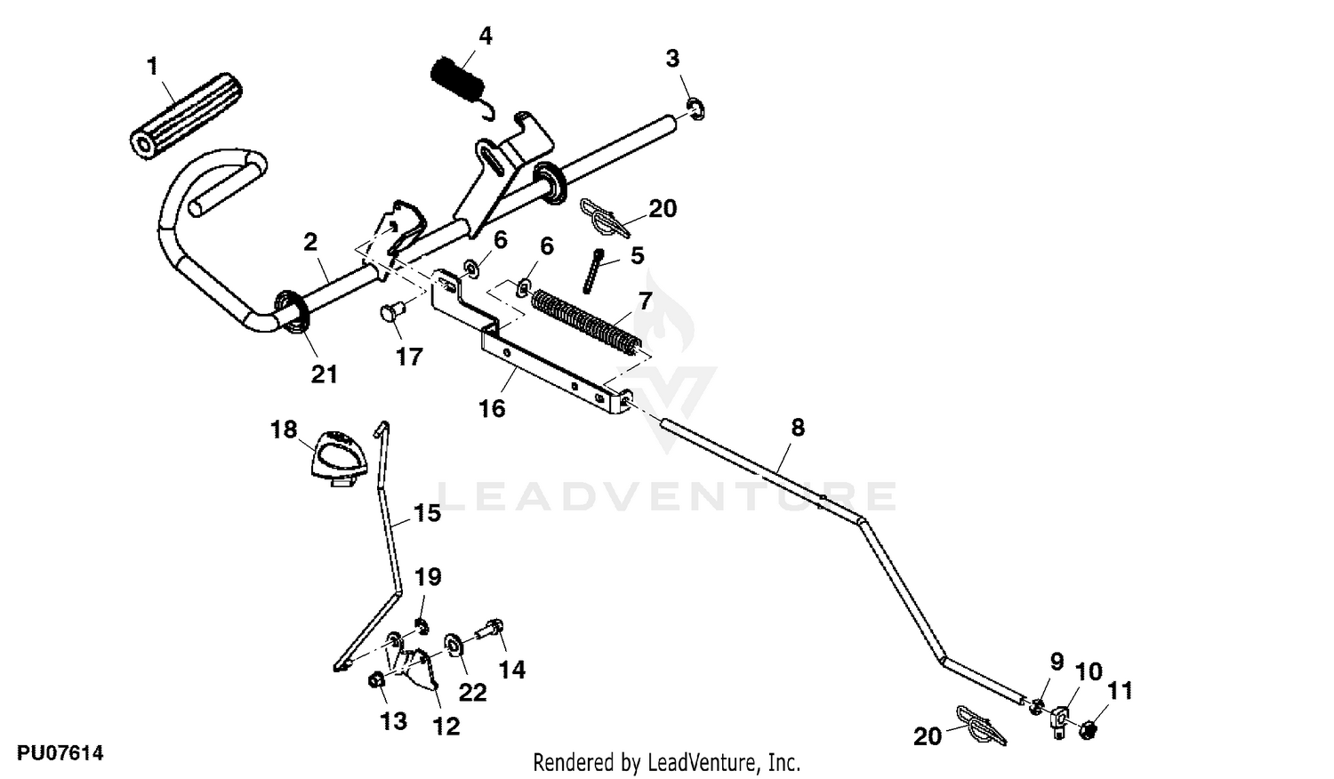 John deere l108 online mower deck