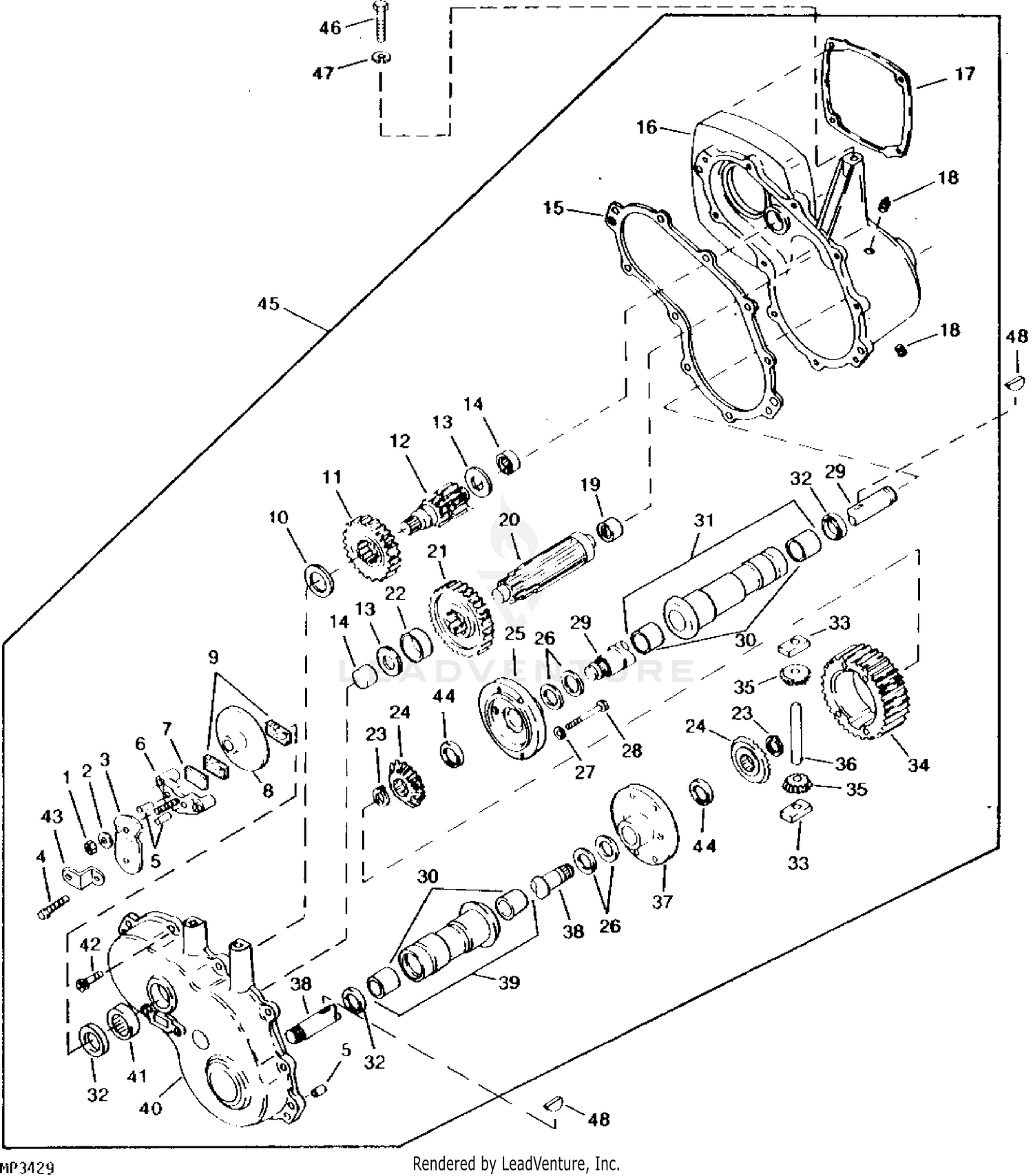 John deere hydro discount 175 deck belt diagram