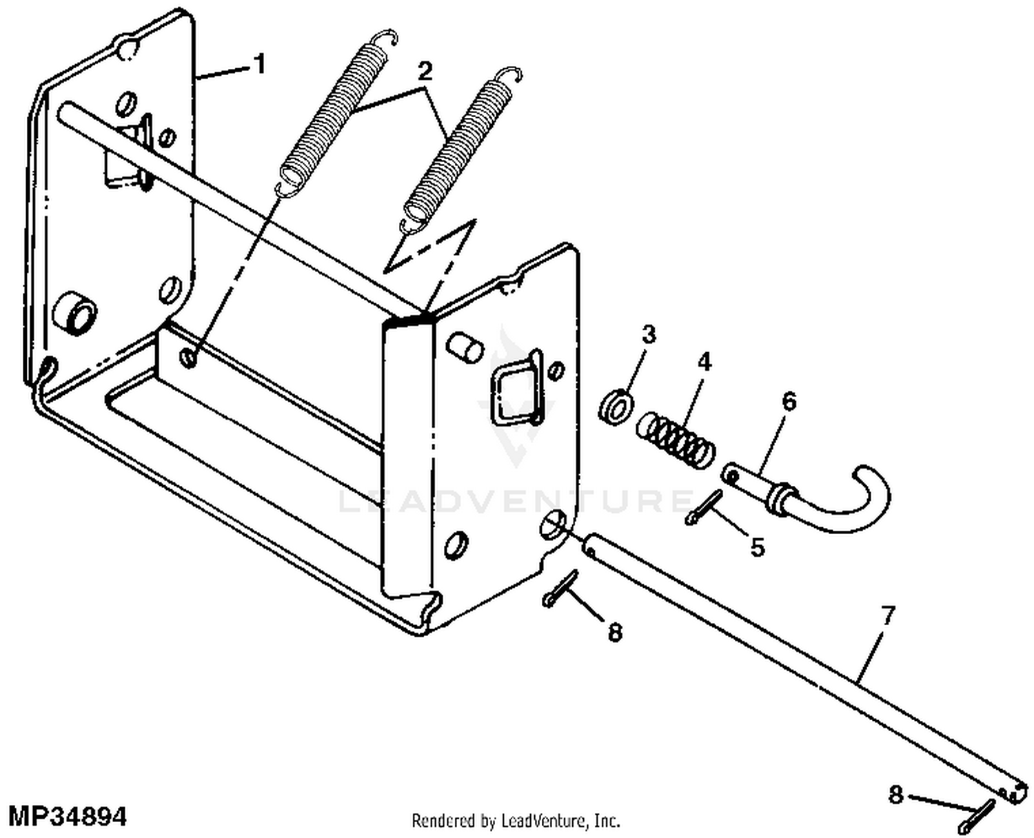 John Deere 54-IN Front Blade (With Front Quick-Tatch