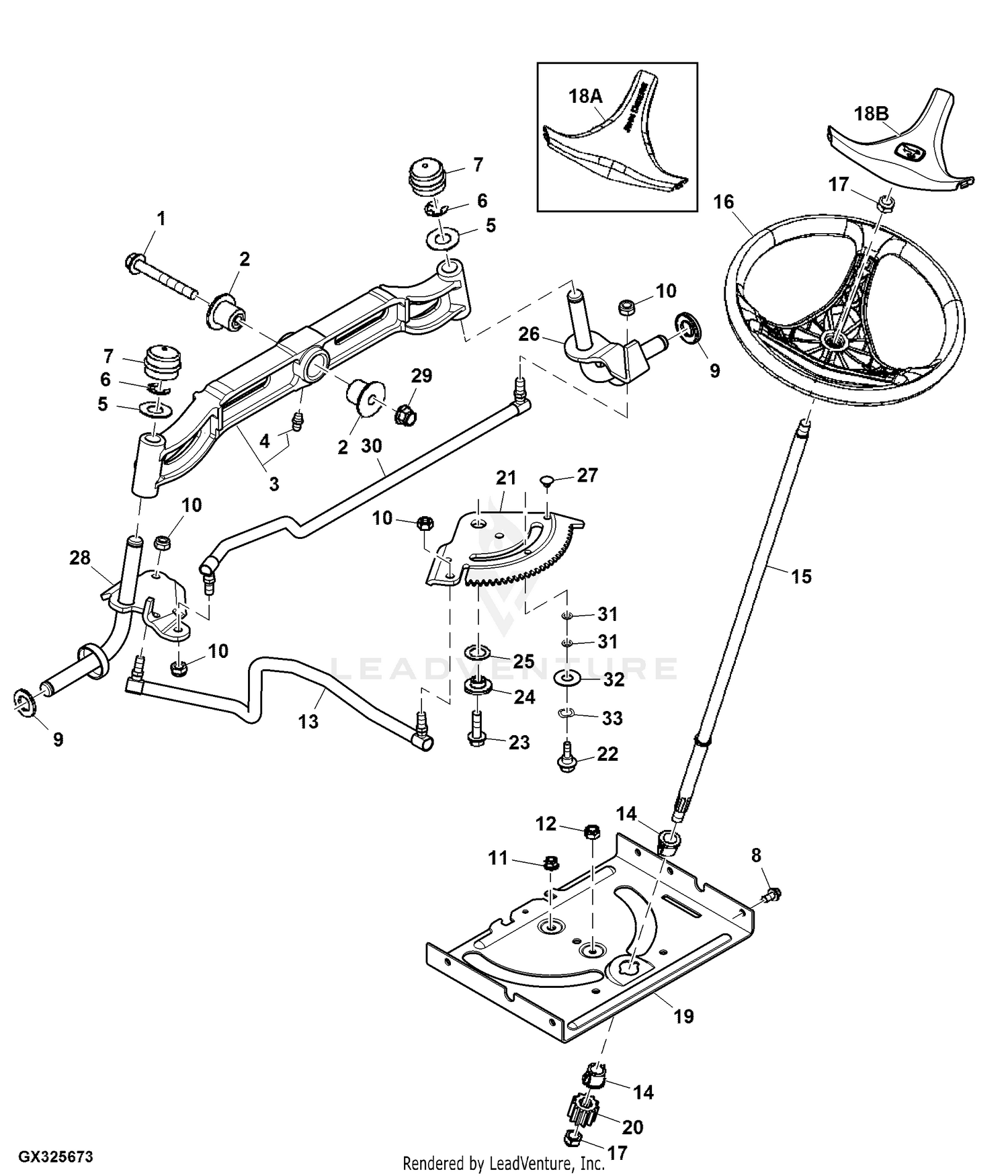 John deere d170 deck parts hot sale