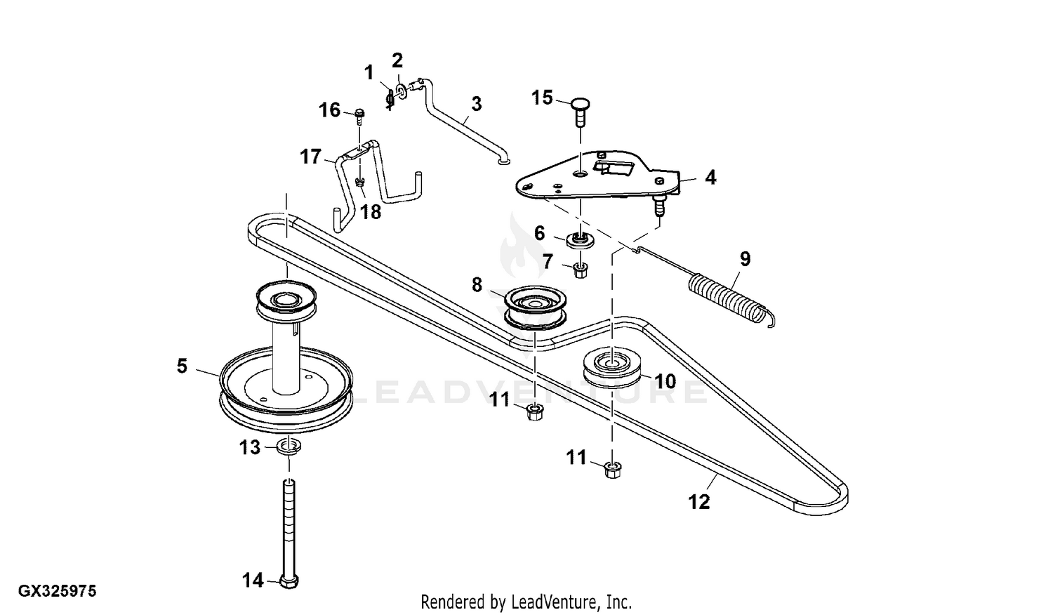 John deere 100 series drive online belt