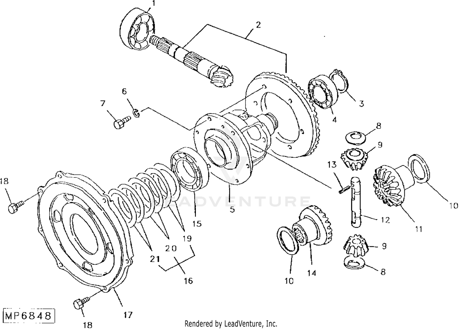 John Deere 1070 Tractor Manual Transmission Clutch Assembly
