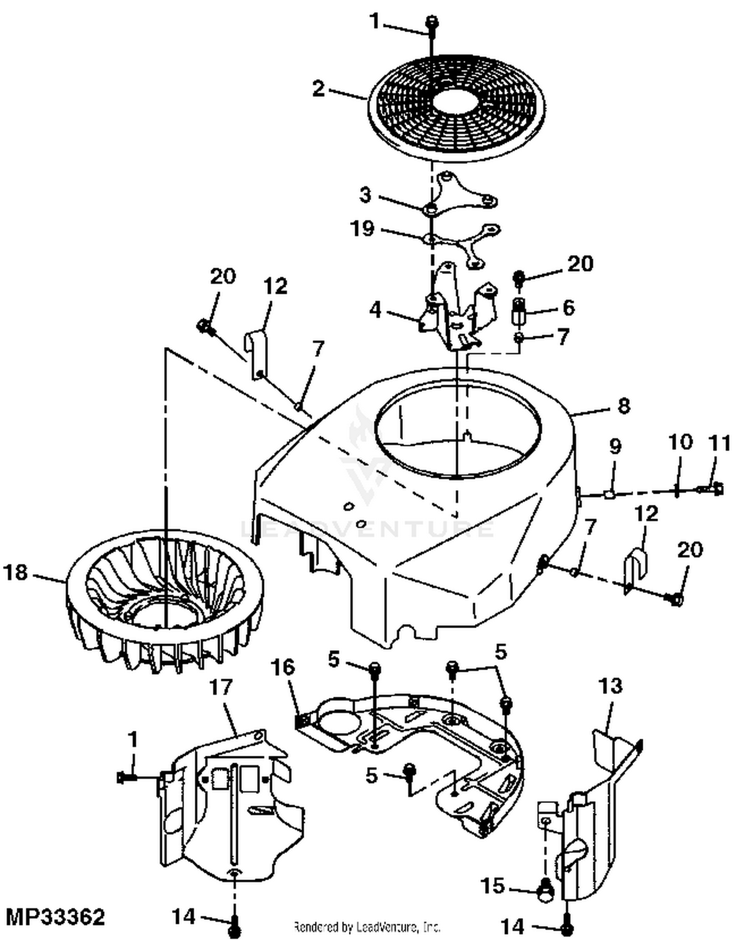 John deere lt180 48 best sale inch mower deck parts