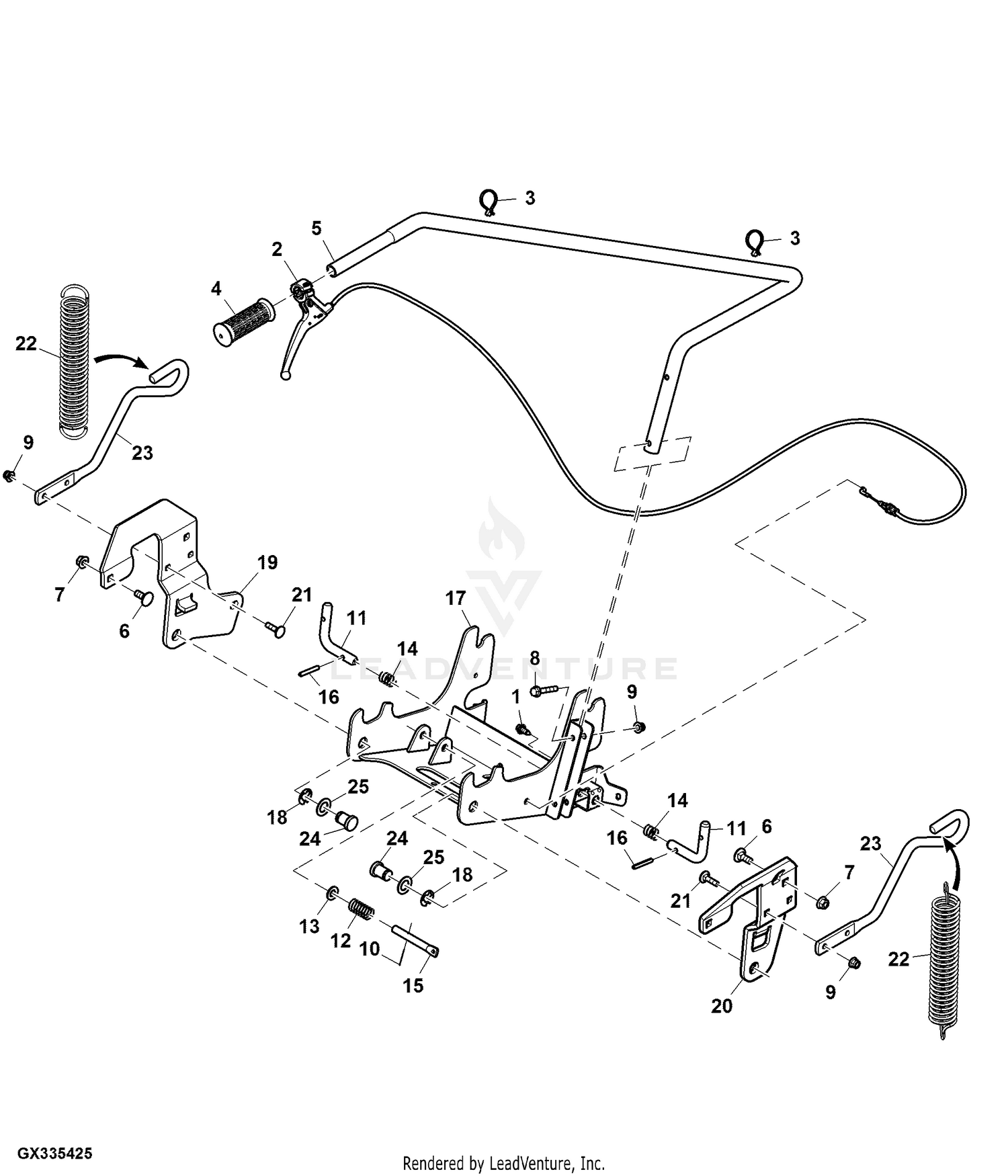 John deere d125 discount snowblower