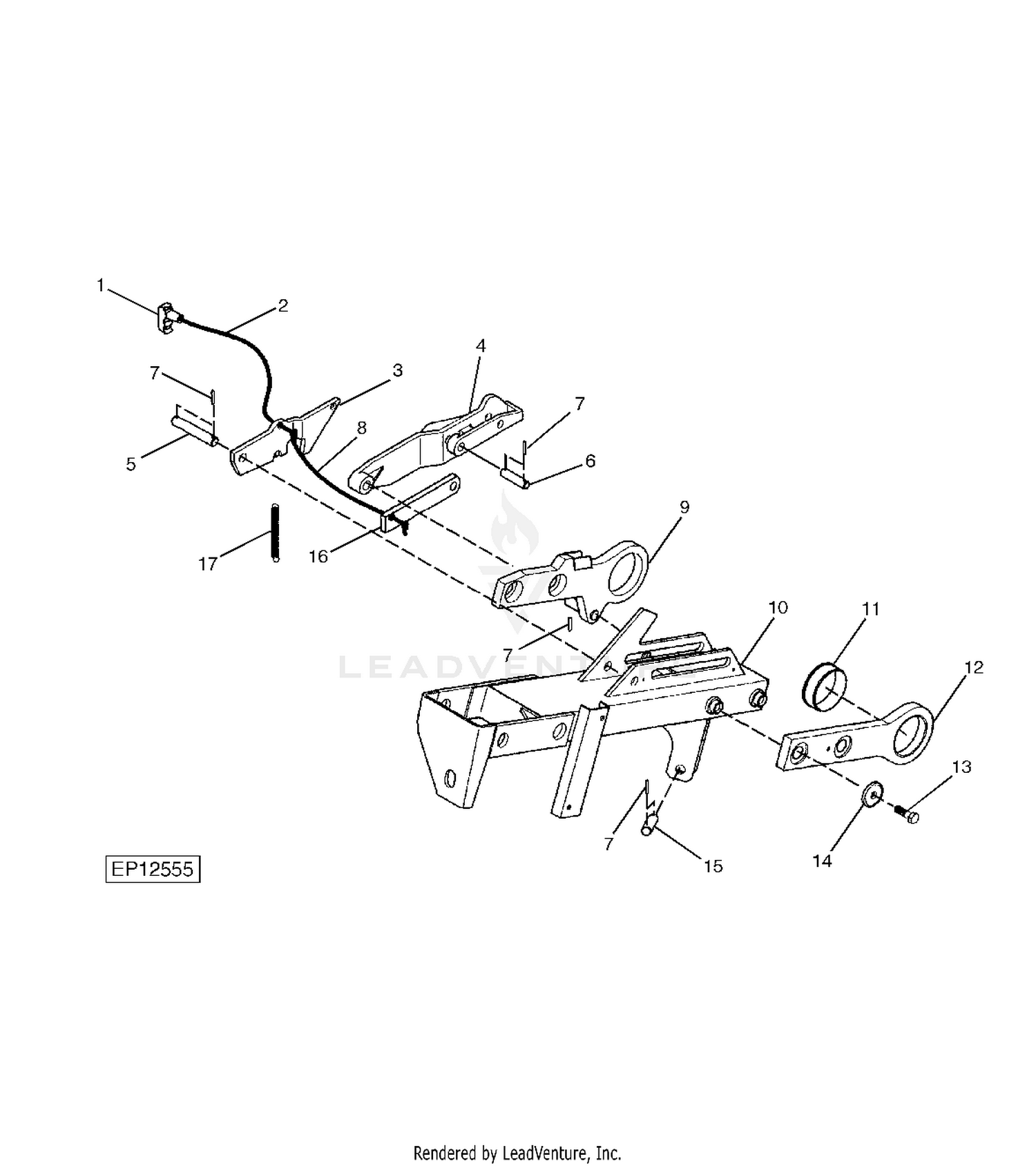 John Deere 0 275 ROTARY DISK MOWERS Main Frame John Deere 0 275 ROTARY DISK MOWERS Main Frame