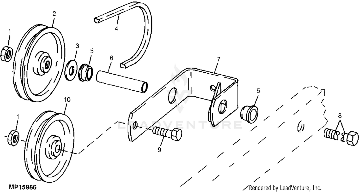 John deere 111 drive belt replacement sale