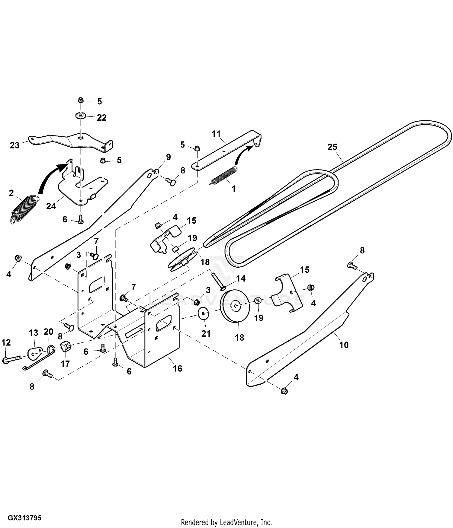 Belt diagram for john deere outlet d170