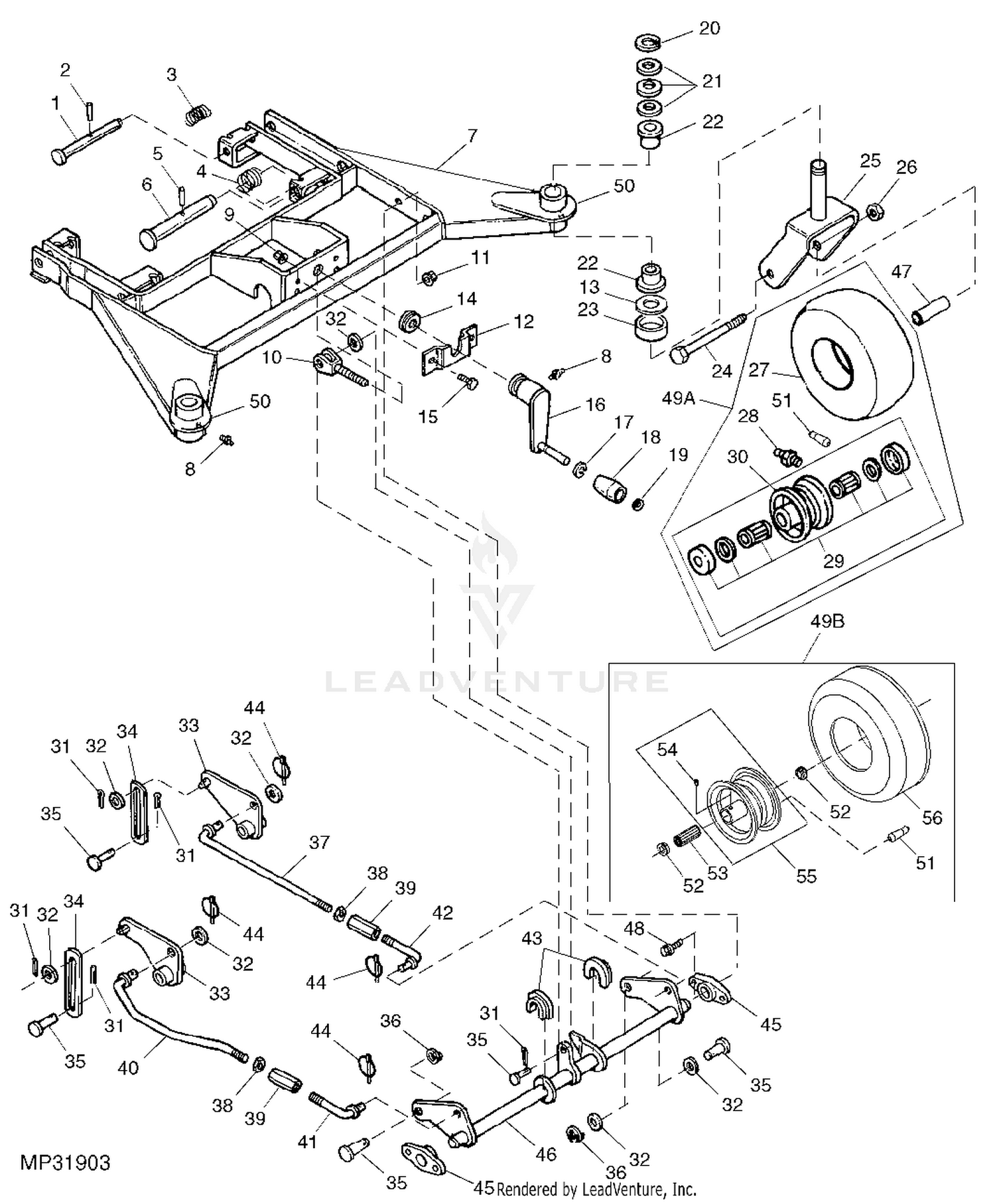 John Deere X540 TRACTOR MULTITERRAIN SERIES (With 54 Inch