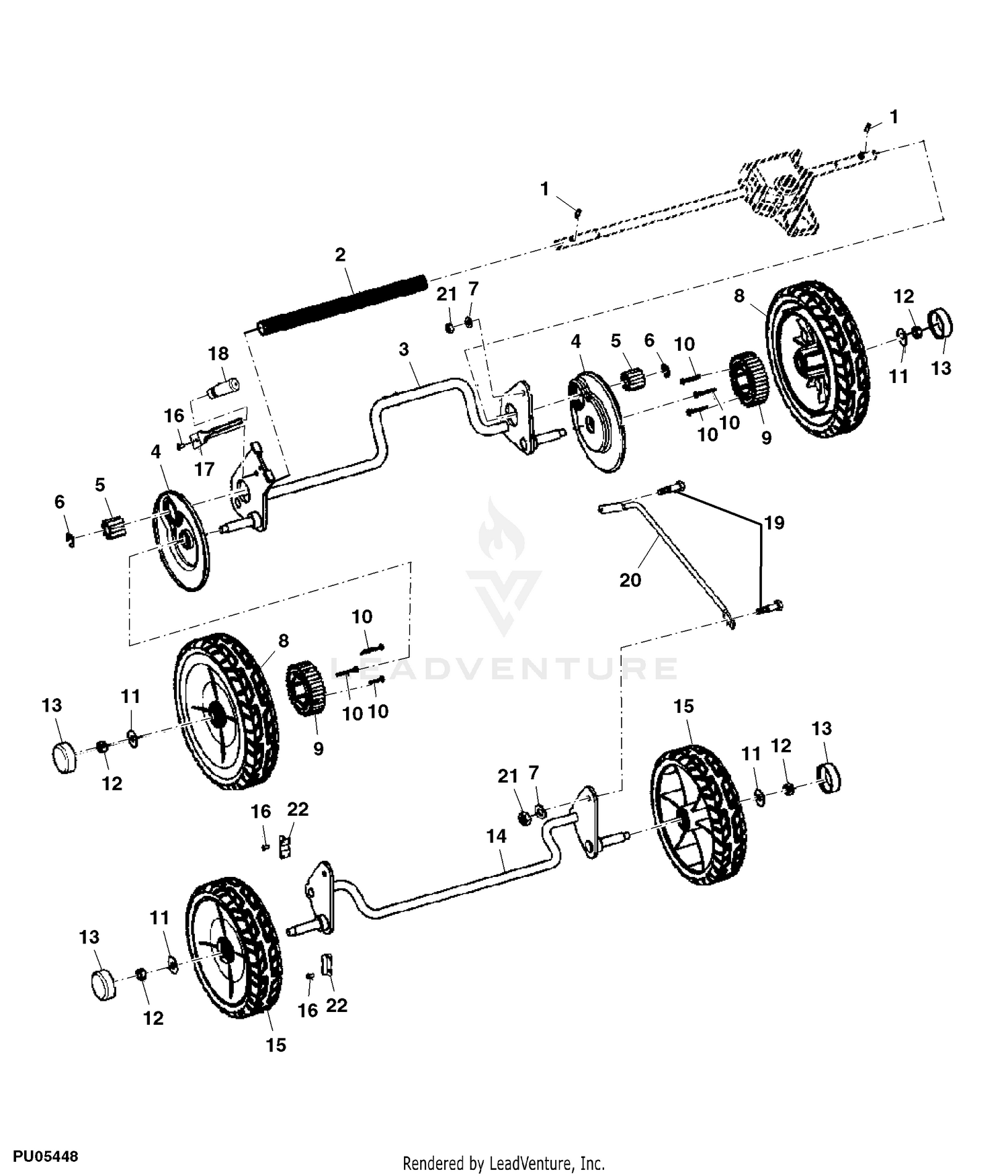 Yard, Garden & Outdoor Living John Deere Walkbehind Transmission Kit