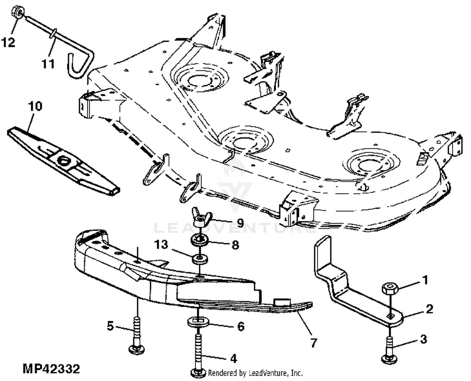 John deere z445 48 inch deck parts new arrivals