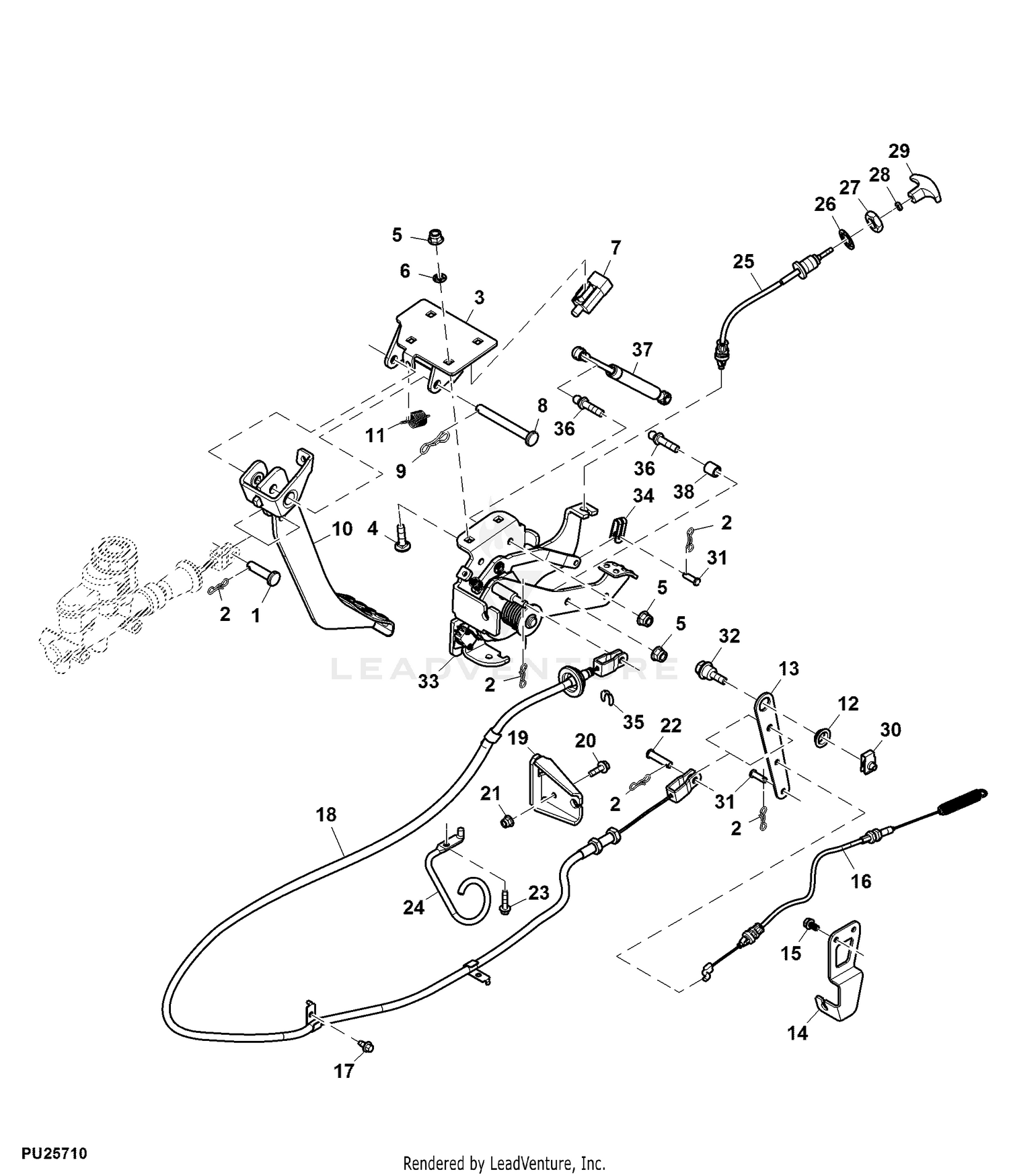 John Deere Gator Parking Brake Diagram