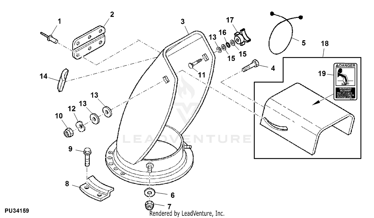 37 john deere 54 snowblower parts diagram Diagram Online Source