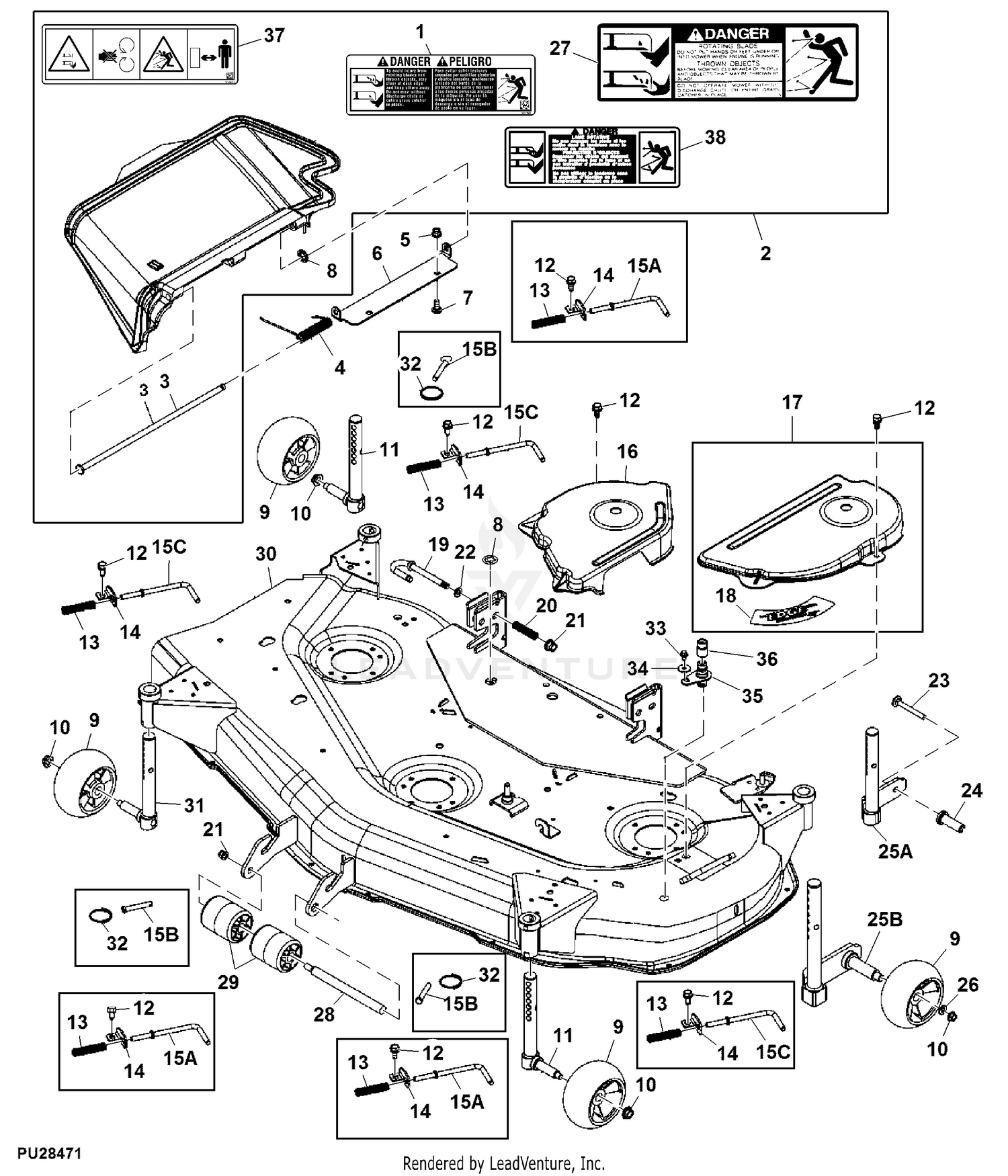 35 John Deere 54 Mower Deck Parts Diagram Wiring Diagram Info