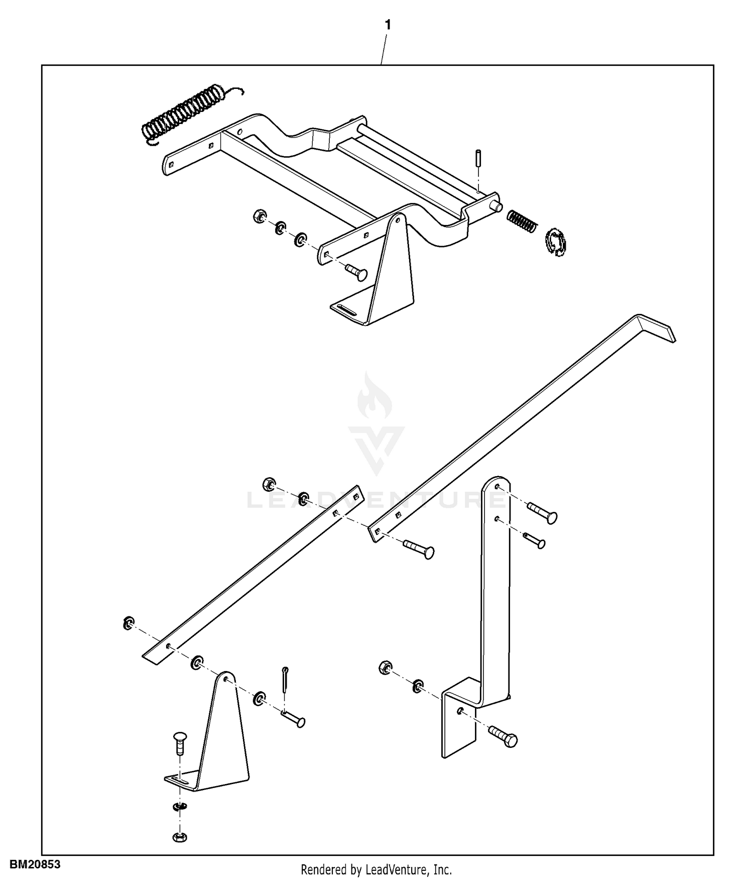 John deere front mount dethatcher hot sale