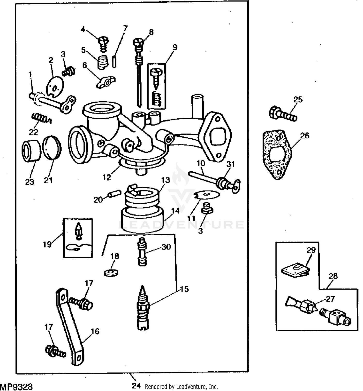 John deere riding mower carburetor sale