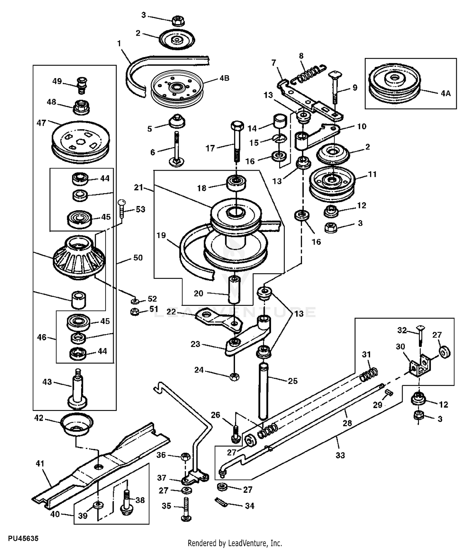 John Deere Side Discharge Front Mount Mower Deck (72Inch), 47 OFF
