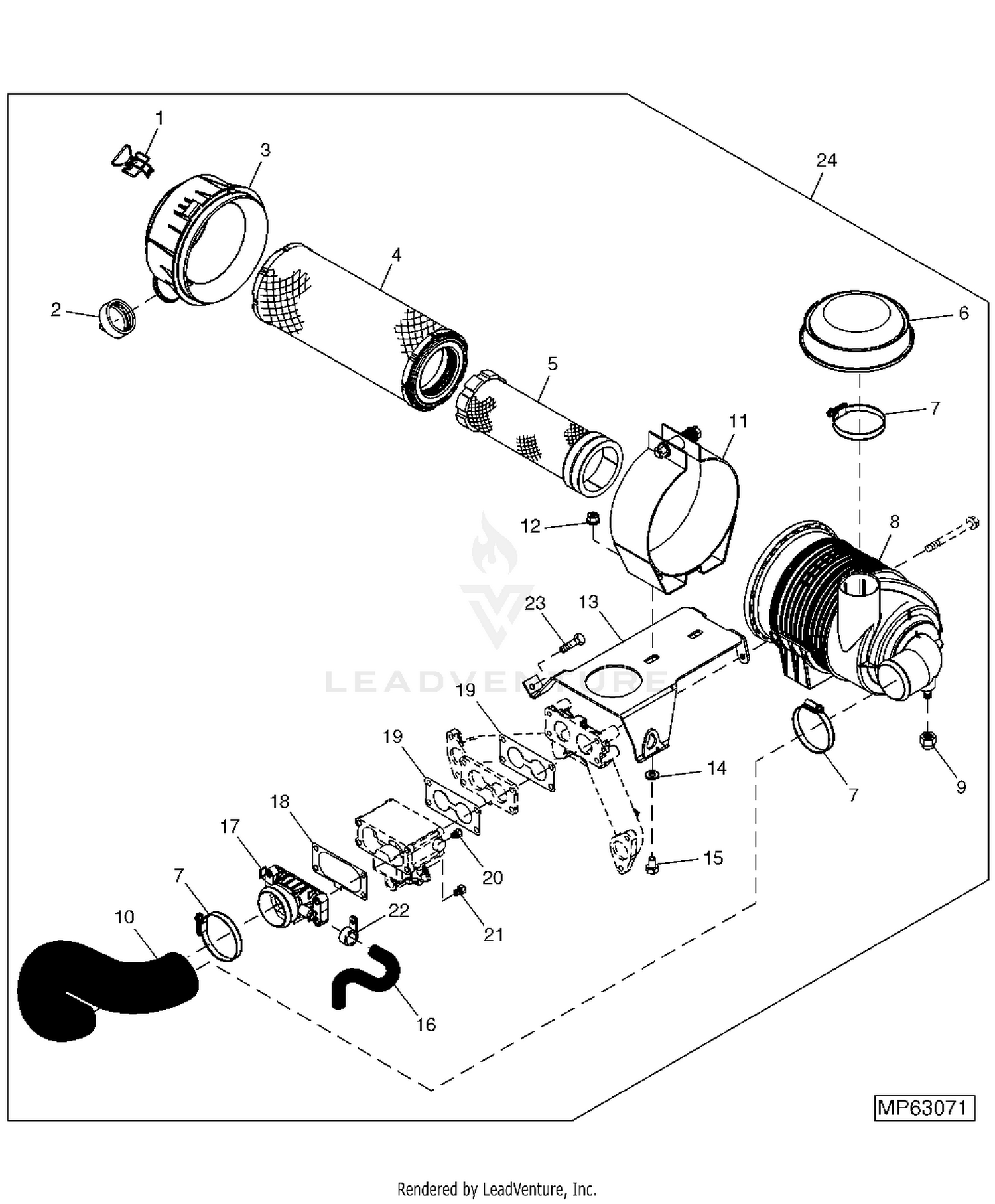 John deere best sale 737 replacement engine