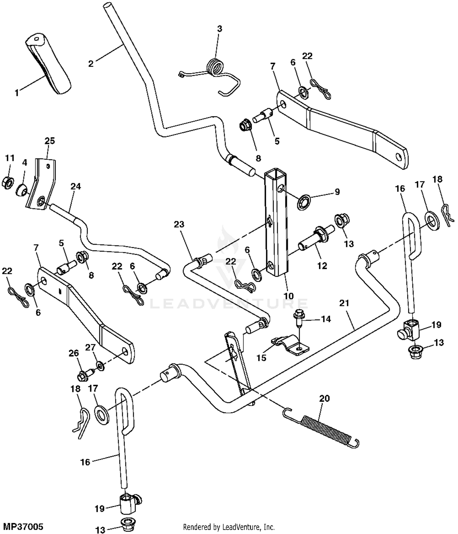 John deere 155c online mower deck