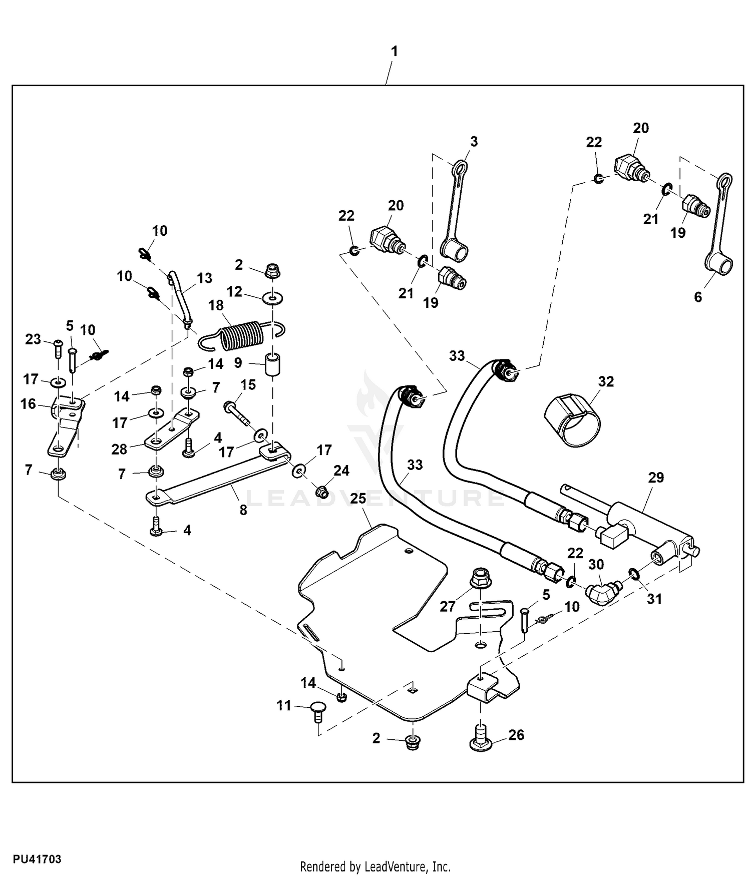 John Deere Attachments Attachment, Power Flow, 60HC inch ( - 070000)