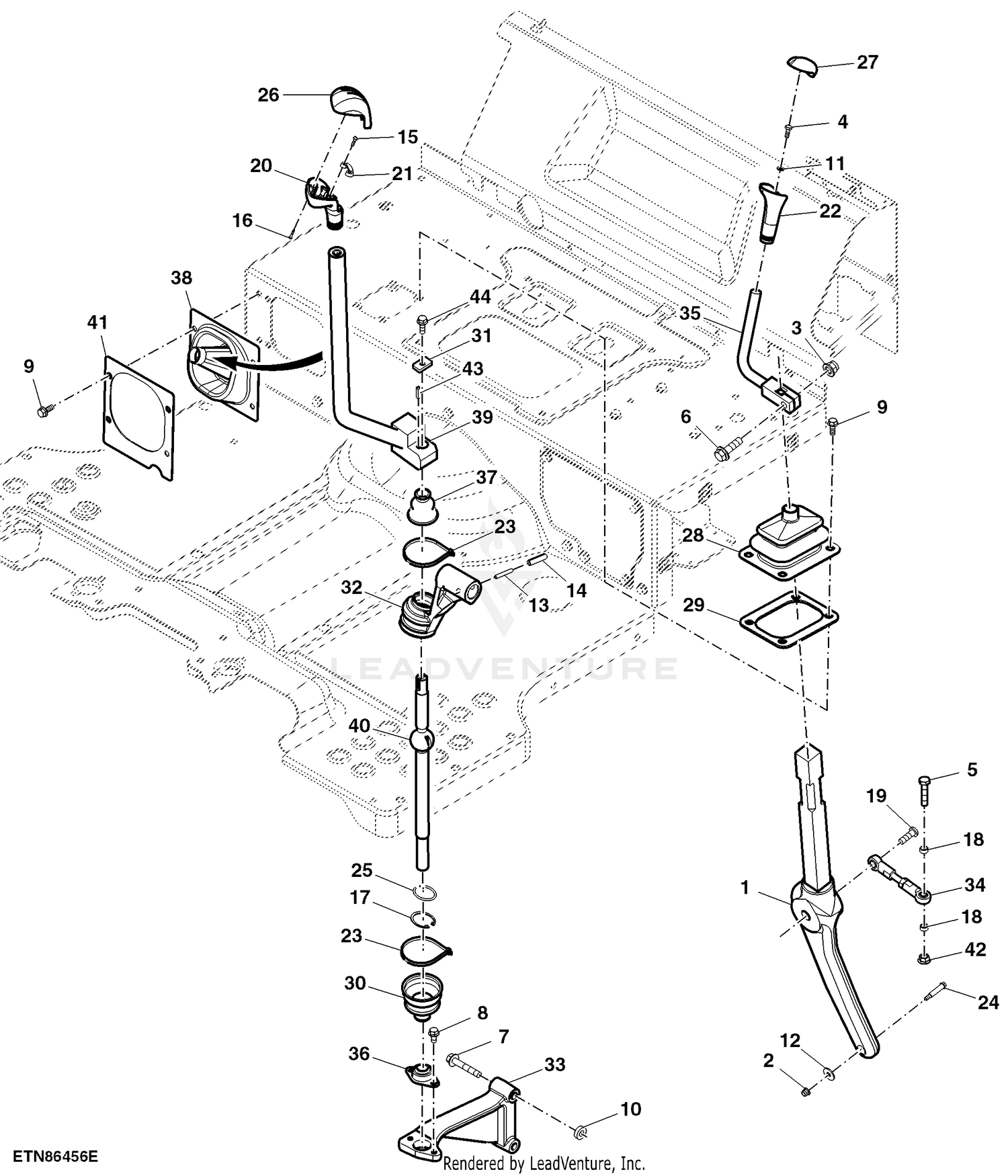 Hand Throttle, PTE, Open Operator Station - TRACTOR John Deere 5100M -  TRACTOR - 5100M Tractor (Engine 4045HLV68)(iT4) Operator's Station Tractor  Hand Throttle, PTE, Open Operator Station