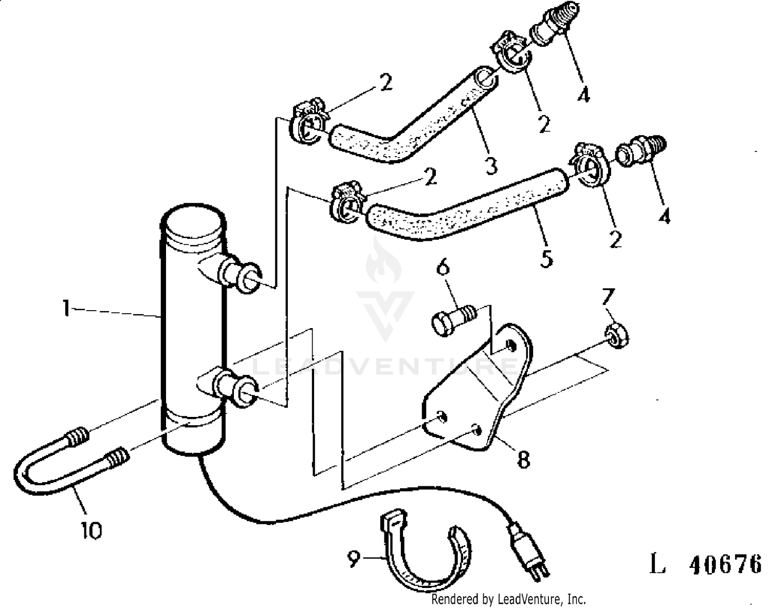 John Deere 2150 TRACTOR -PC4182 ENGINE COOLANT HEATER: ENGINE
