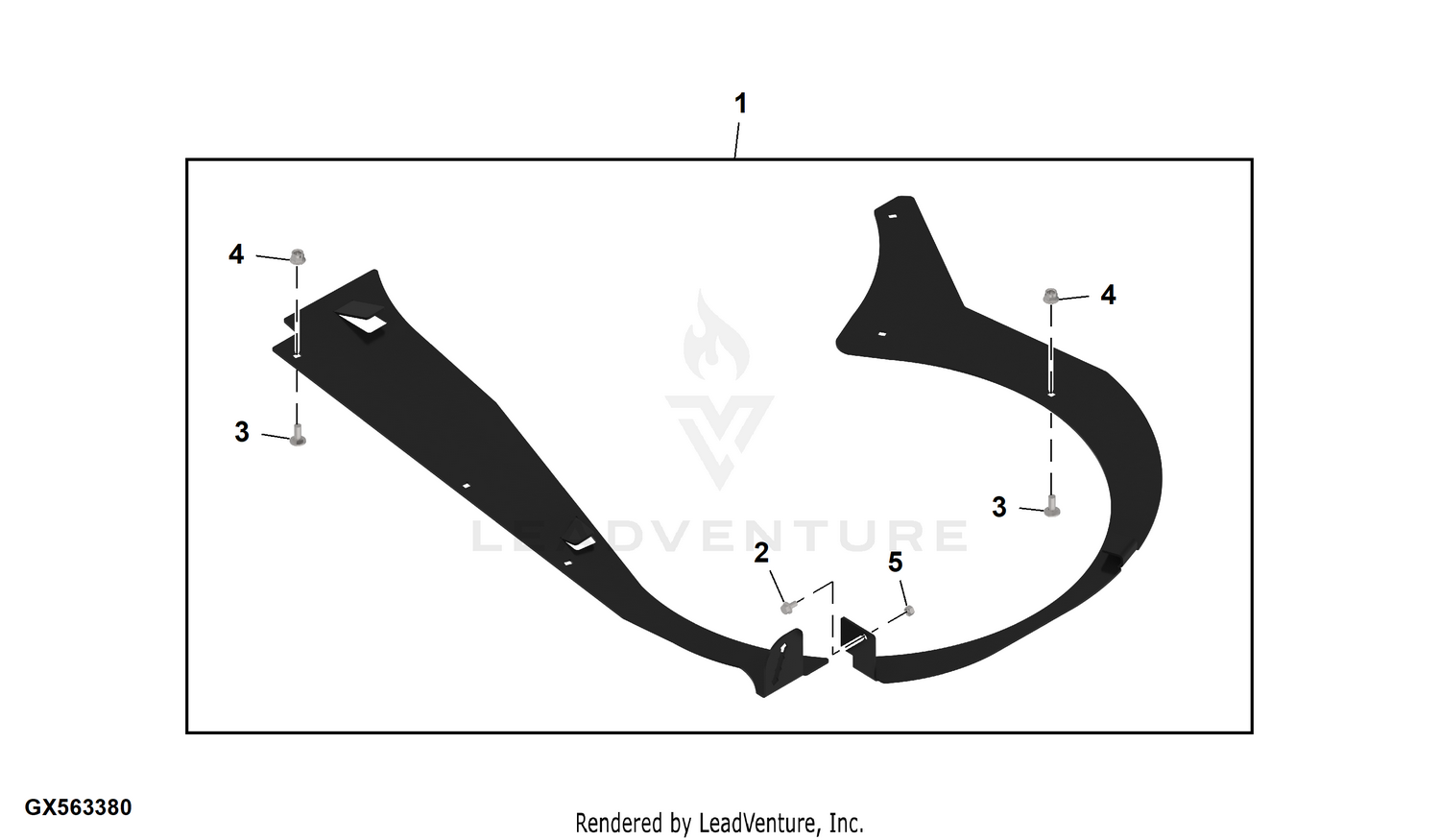John Deere Kits and Attachments Deflector Kit