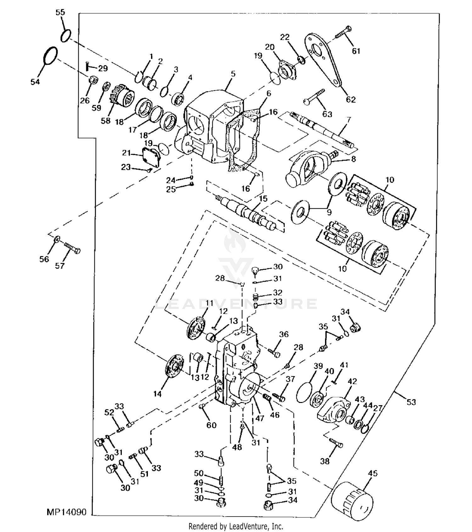 FRONT PTO KIT [C04] BROOM, ROTARY John Deere 51 BROOM,, 51% OFF