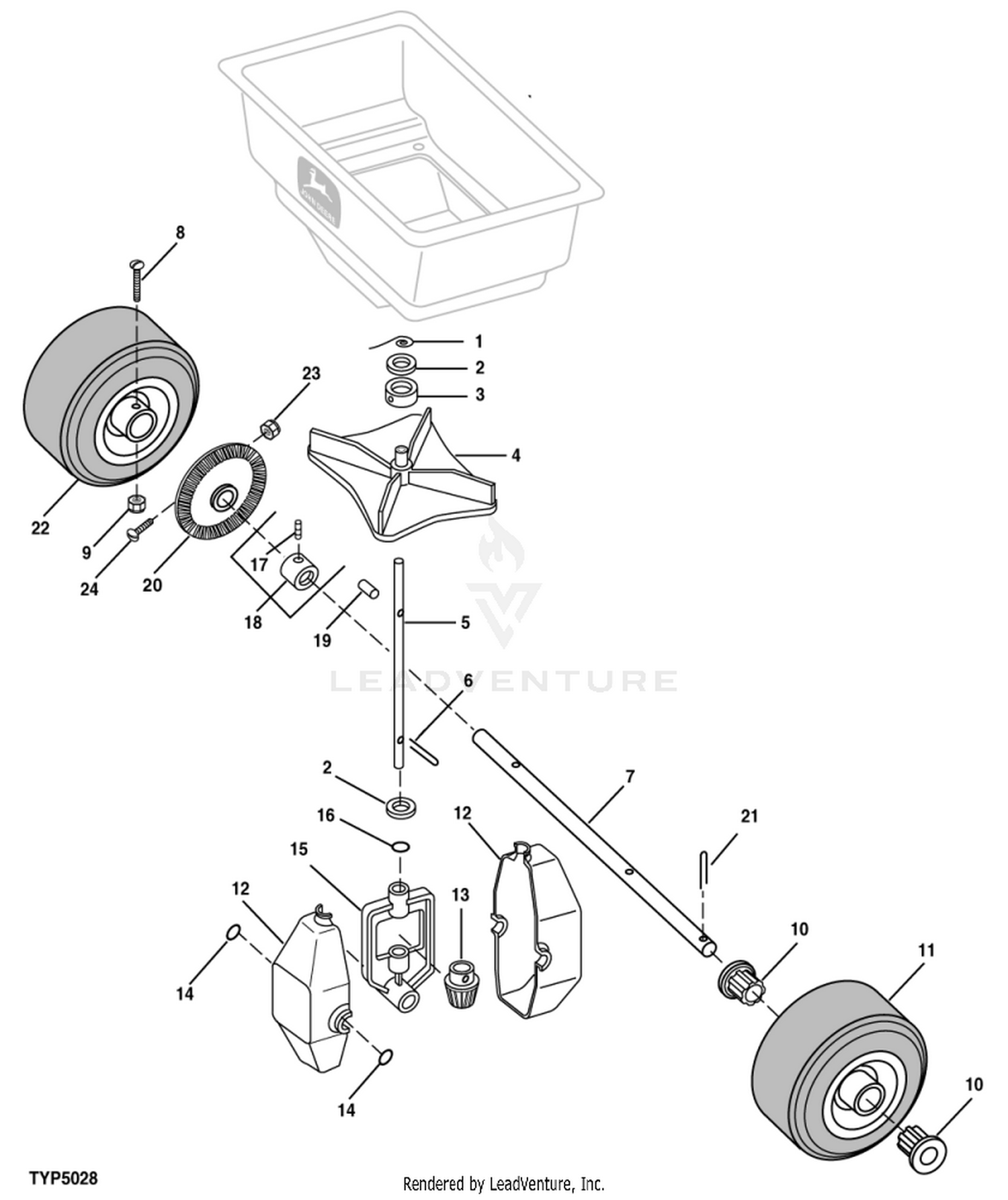 John Deere C381 & C392 Spin Spreader Parts Manual
