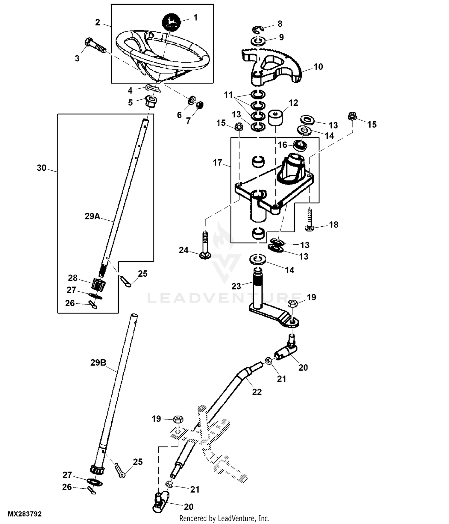 John deere lx280 belt diagram sale