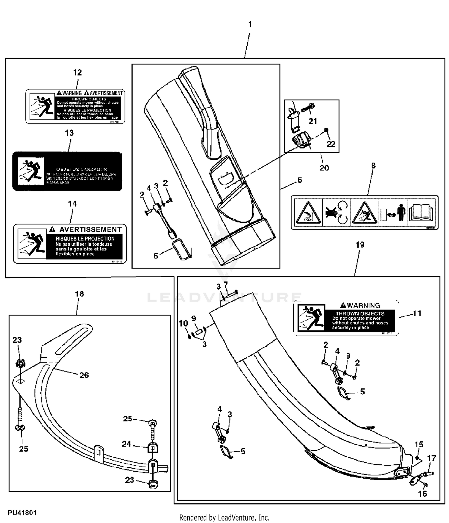 Craftsman bagger chute parts sale