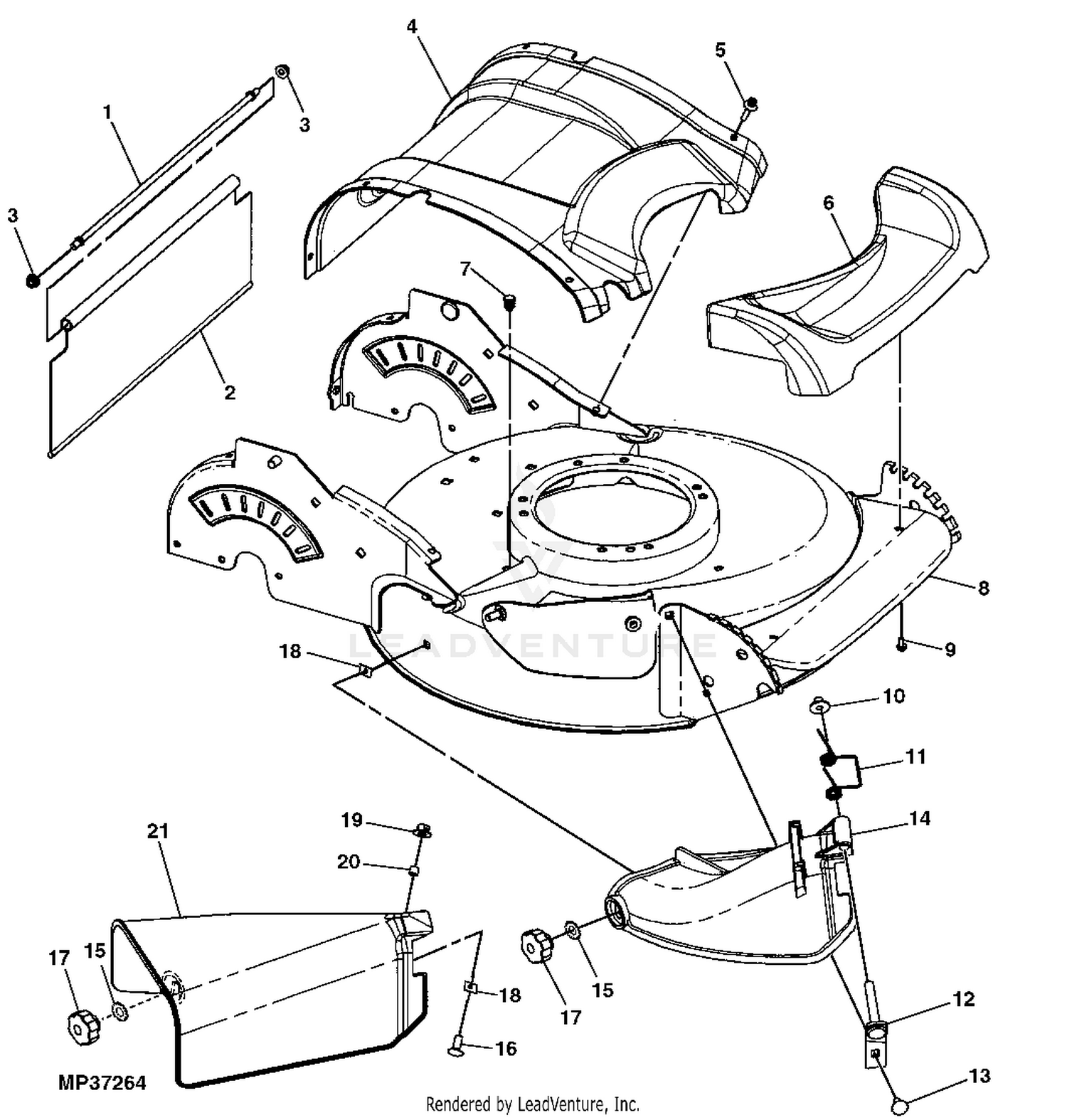 John Deere JS30 21 IN Walk Behind Rotary Mower Electric Start