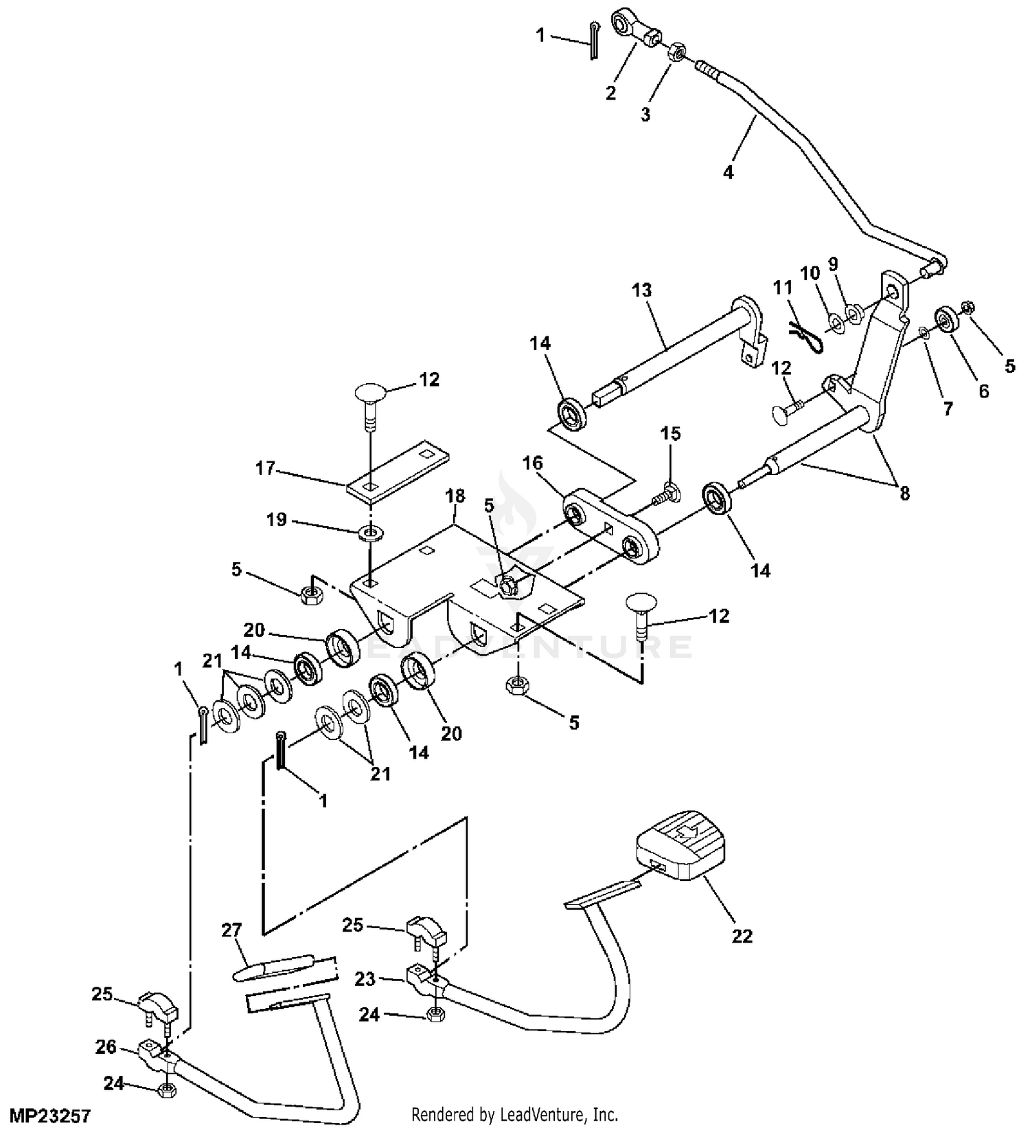 John deere gt225 online 42c mower deck manual