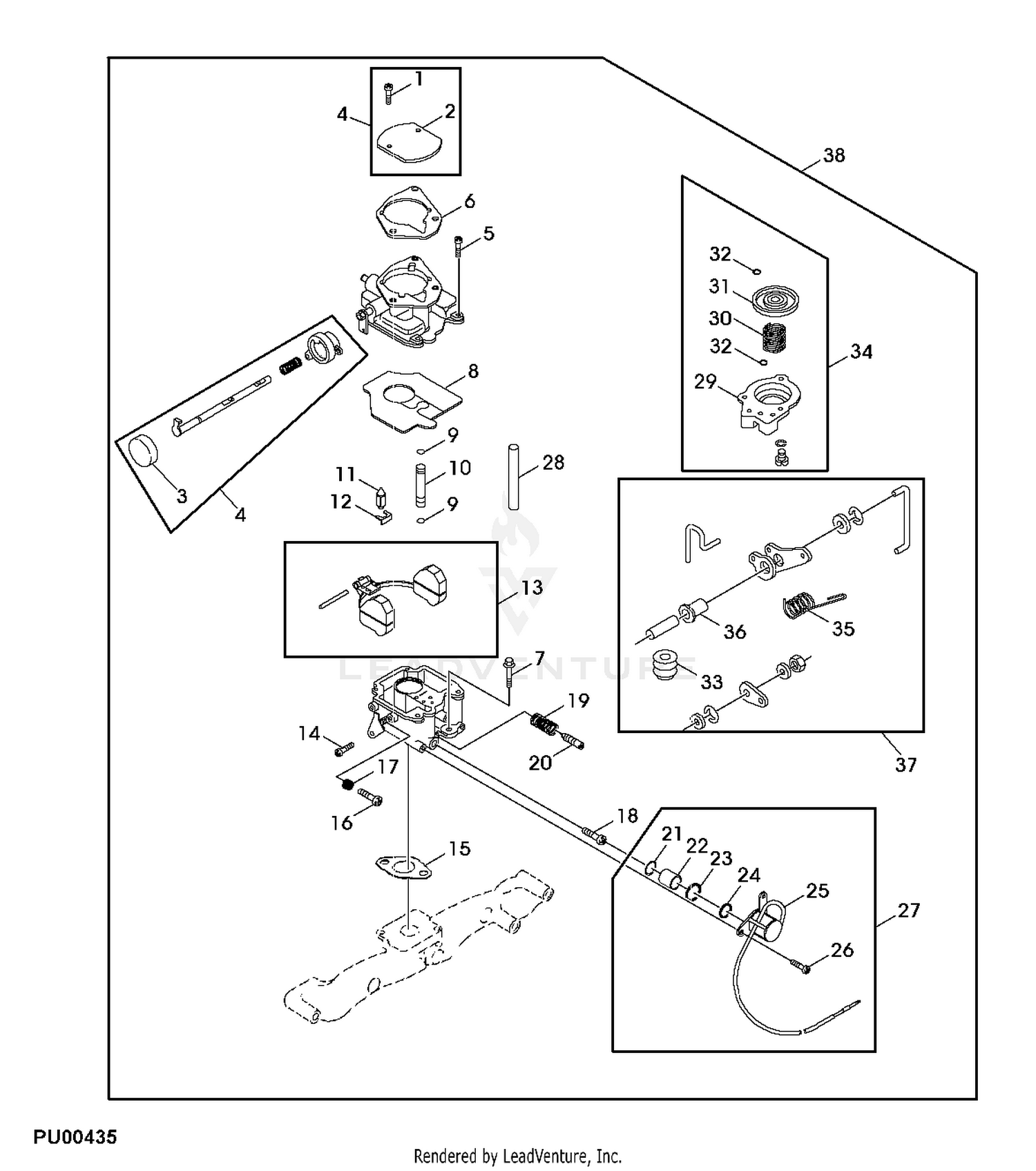 John deere f680 online engine