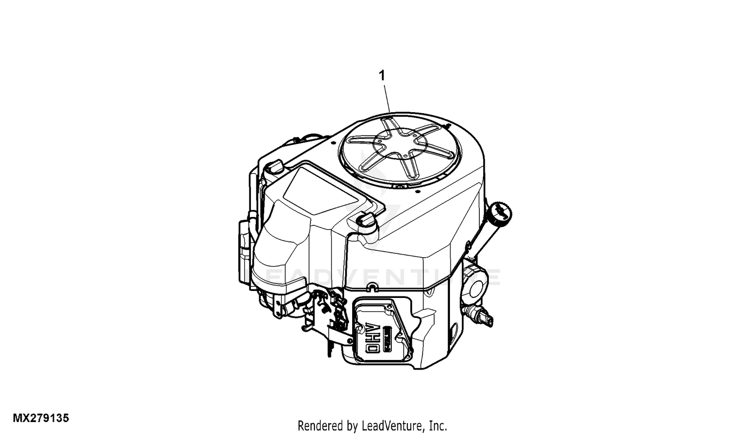 John Deere Engine (Kawasaki) MM16974 Engine