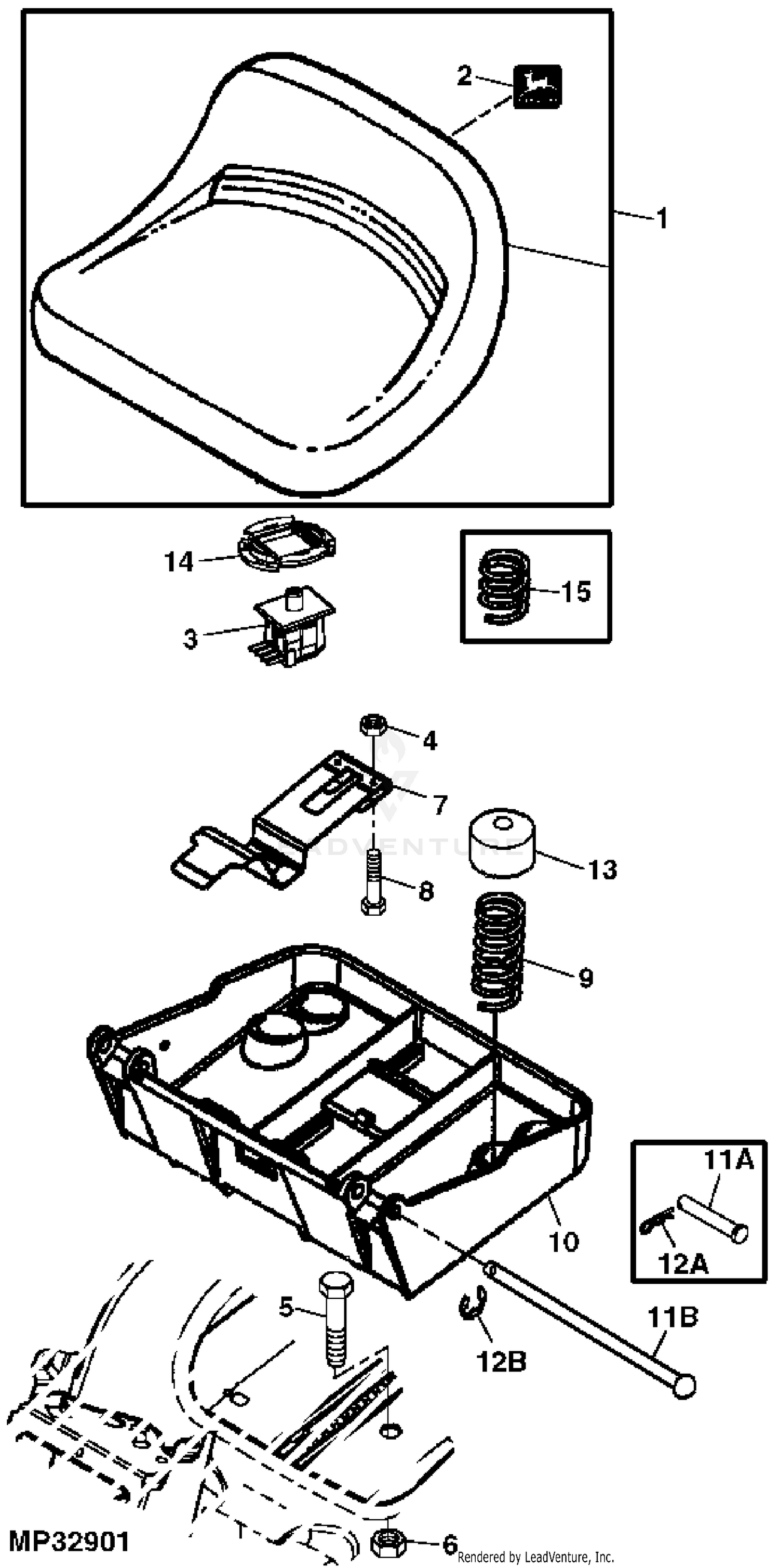 John deere lt150 parts list sale