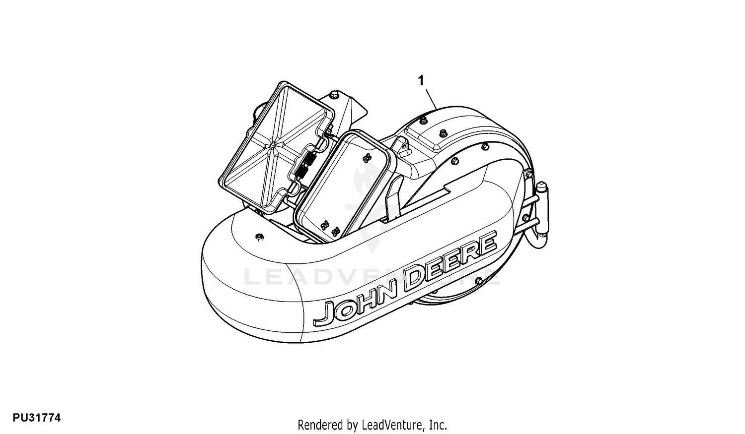 John Deere Attachments Attachment, Power Flow, 60HC inch ( - 070000)