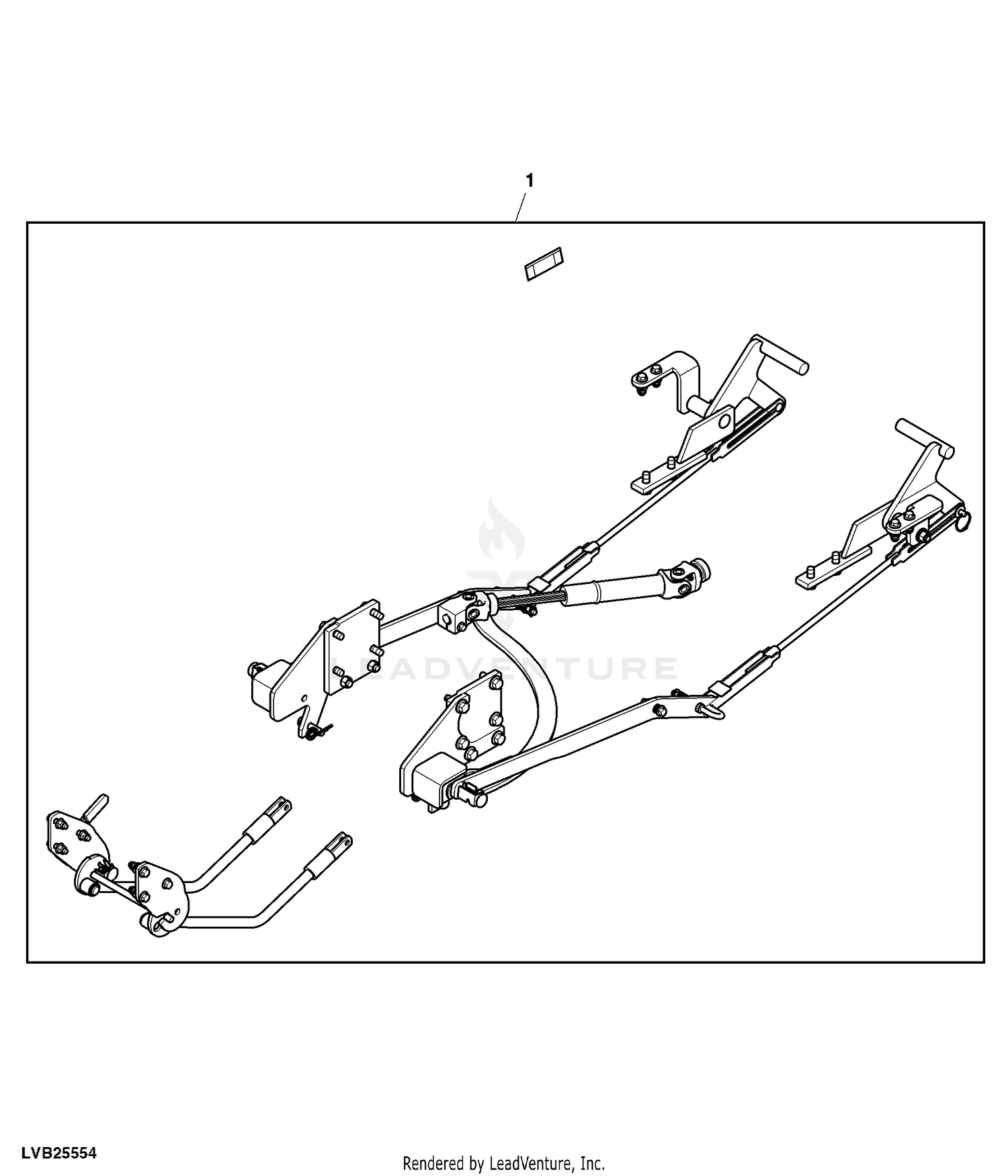 John Deere Material Collection System Power Flow Blower, 54X inch ( -  080000)