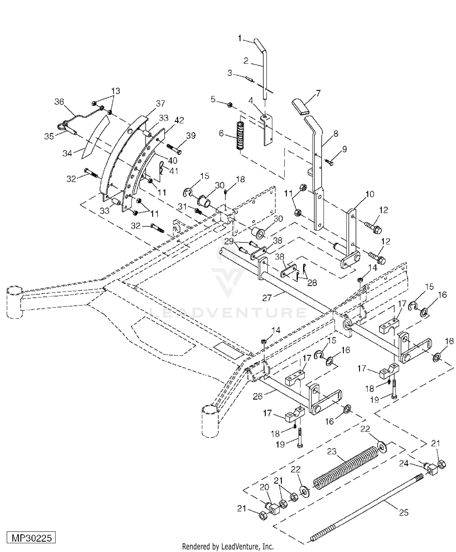 Reel Blade Assembly for John Deere 365 / 1905 / 3325 / 3365 mowers  (AET10857)