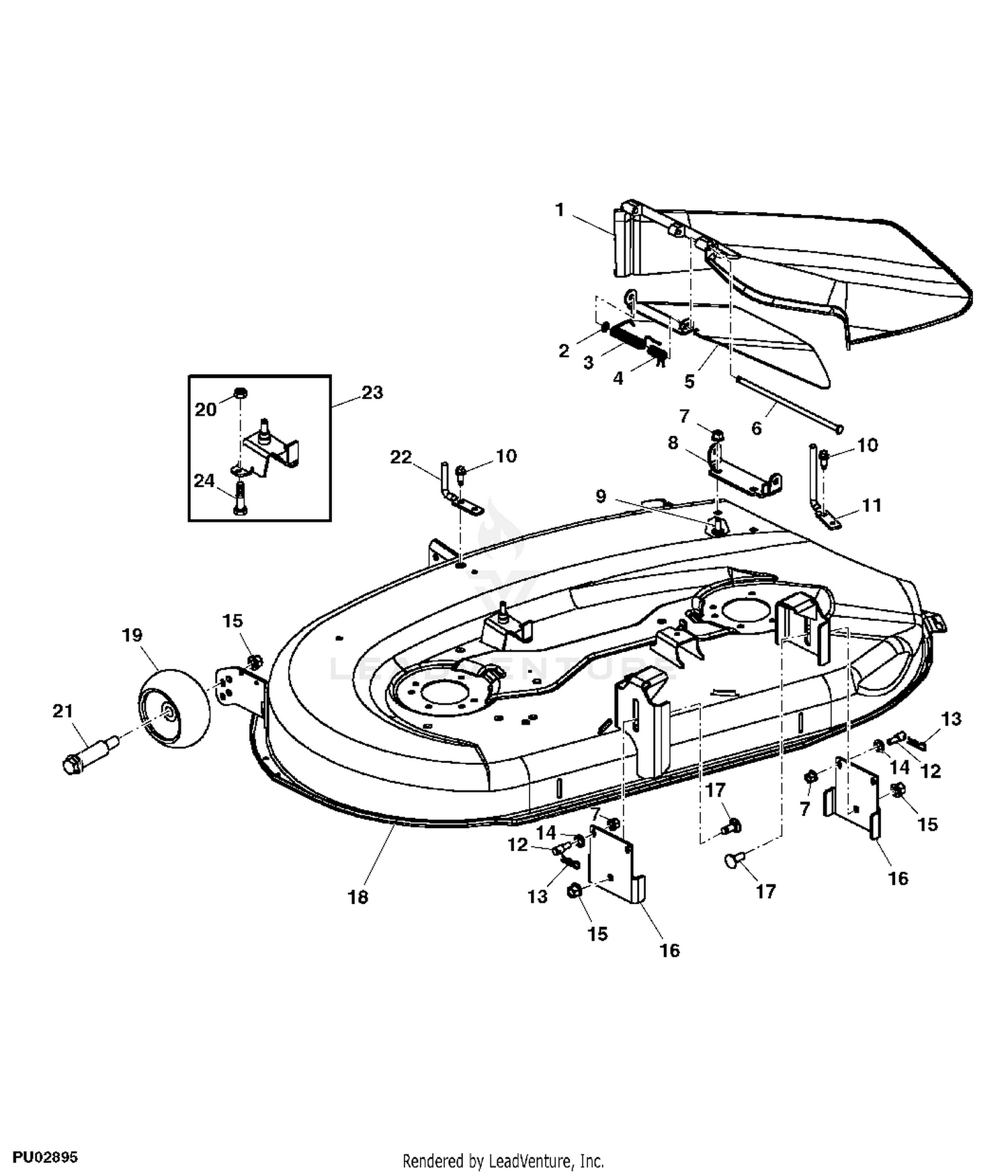 John deere 2024 l108 deck belt